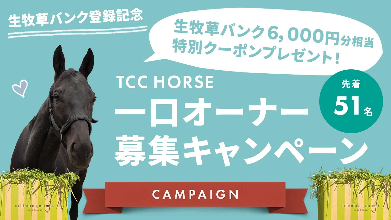 TCCホース 一口オーナー募集キャンペーン